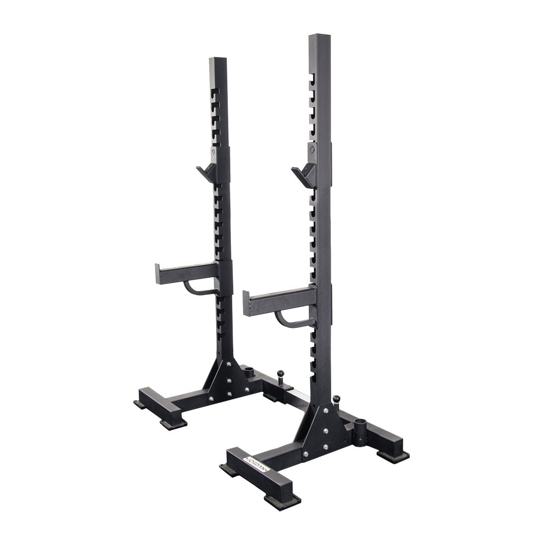 Jordan - HELIX Adjustable Squat Stand [LTR] - Including J-Hooks & Safety Spot Arms - Wharf Fitness