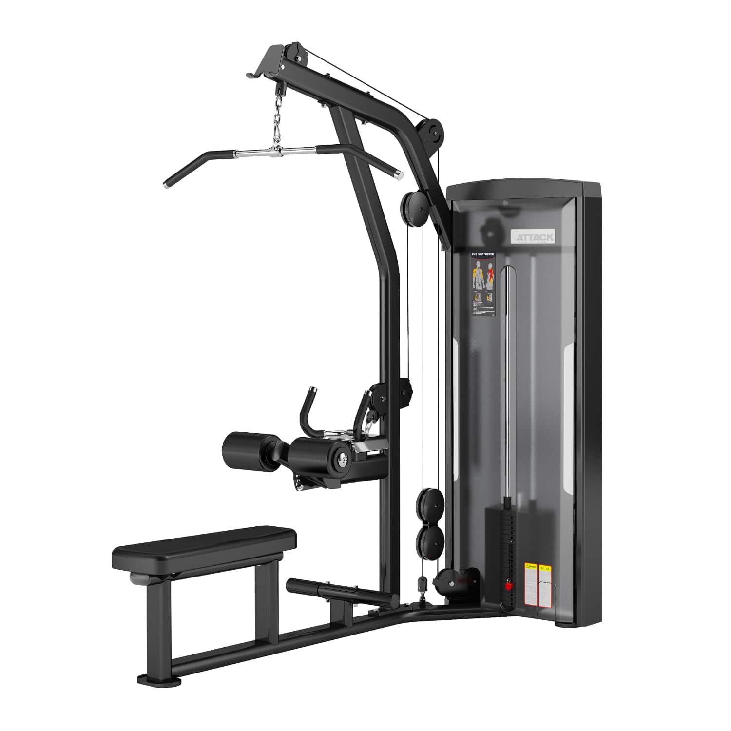 Attack Fitness - Lat Pulldown / Low Row Dual Machine - Wharf Fitness